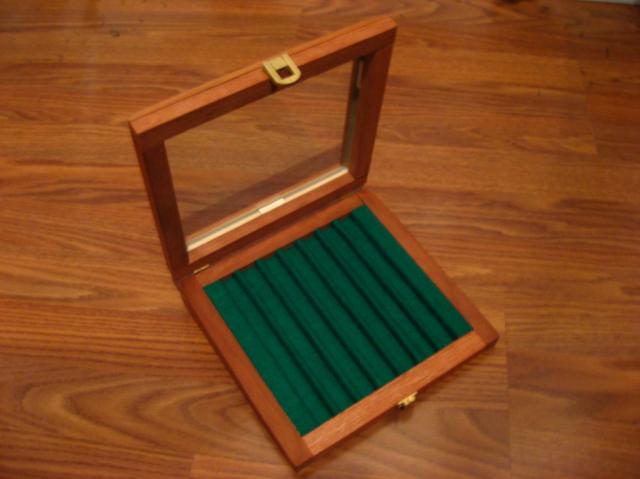 Mahogany Pen Case (Open)