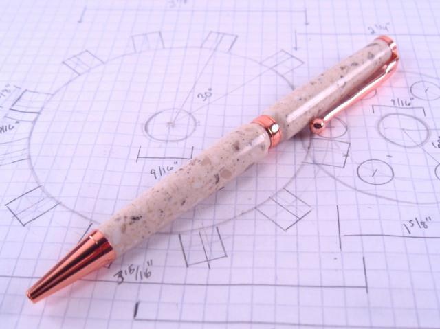 Copper Fun Line Slim Corian Pen