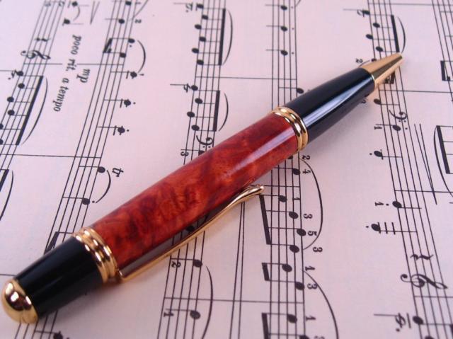 Gold Gatsby with Amboyna Burl