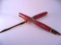 Purpleheart Gold Scuplted Pen & Letter Opener