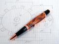 Copper Wall Street II Herringbone Segmented Ballpoint (Various Woods)
