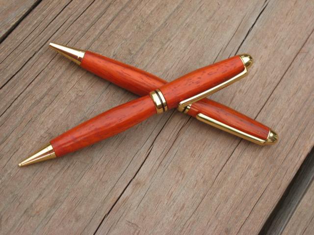 Padauk Pen & Pencil with Gold Kit