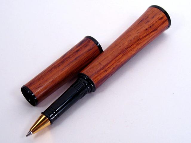 Wenge Black Chrome Panache Rollerball