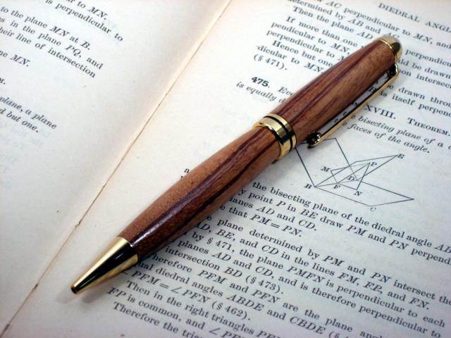 European Gold Ballpoint in Marblewood