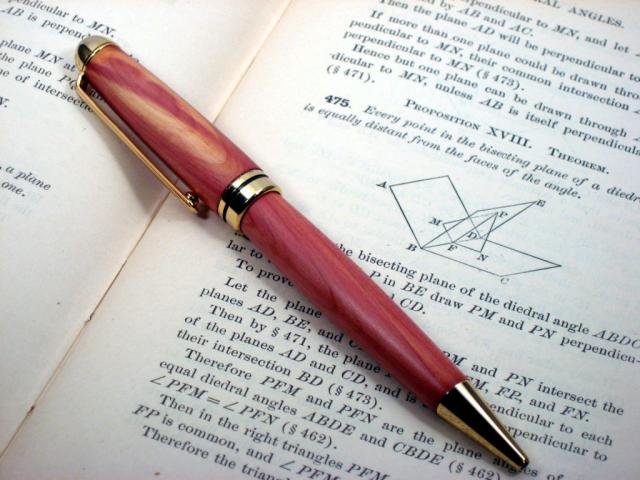 European Gold Ballpoint in Aromatic Cedar
