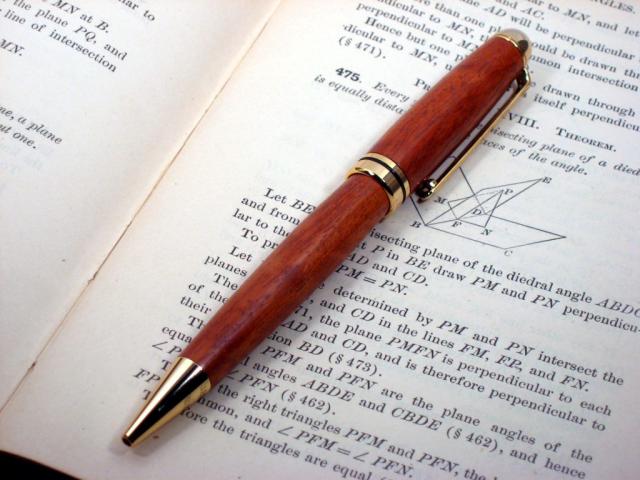 European Gold Ballpoint in Padauk