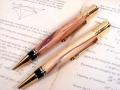 Bethlehem Olivewood Executive Gold Pen and Pencil Set