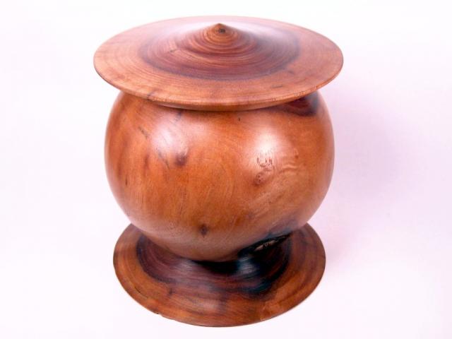 Walnut Chinese Hat Box