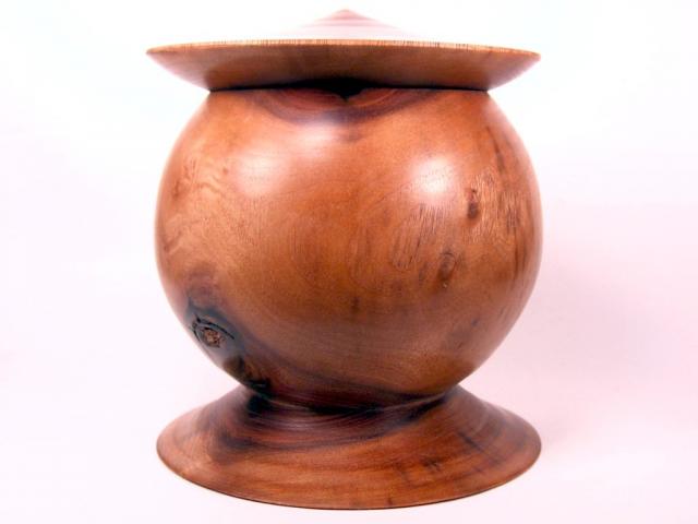 Walnut Chinese Hat Box