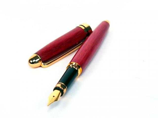 European Fountain Pen in Purpleheart