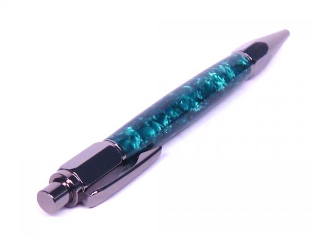 Acrylic and Gunmetal Vertex Click Pen