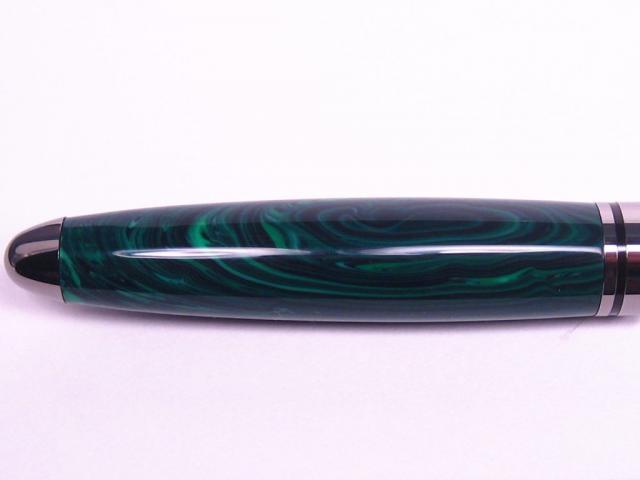 Tru-Stone Malachite Black Titanium Letter Opener