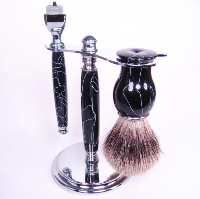 Acrylic Shaving Set