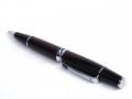 Petrizio Chrome Twist Pen with African Blackwood