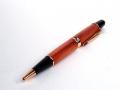 Petrizio ballpoint twist pen with gold plated hardware and Caribbean Rosewood